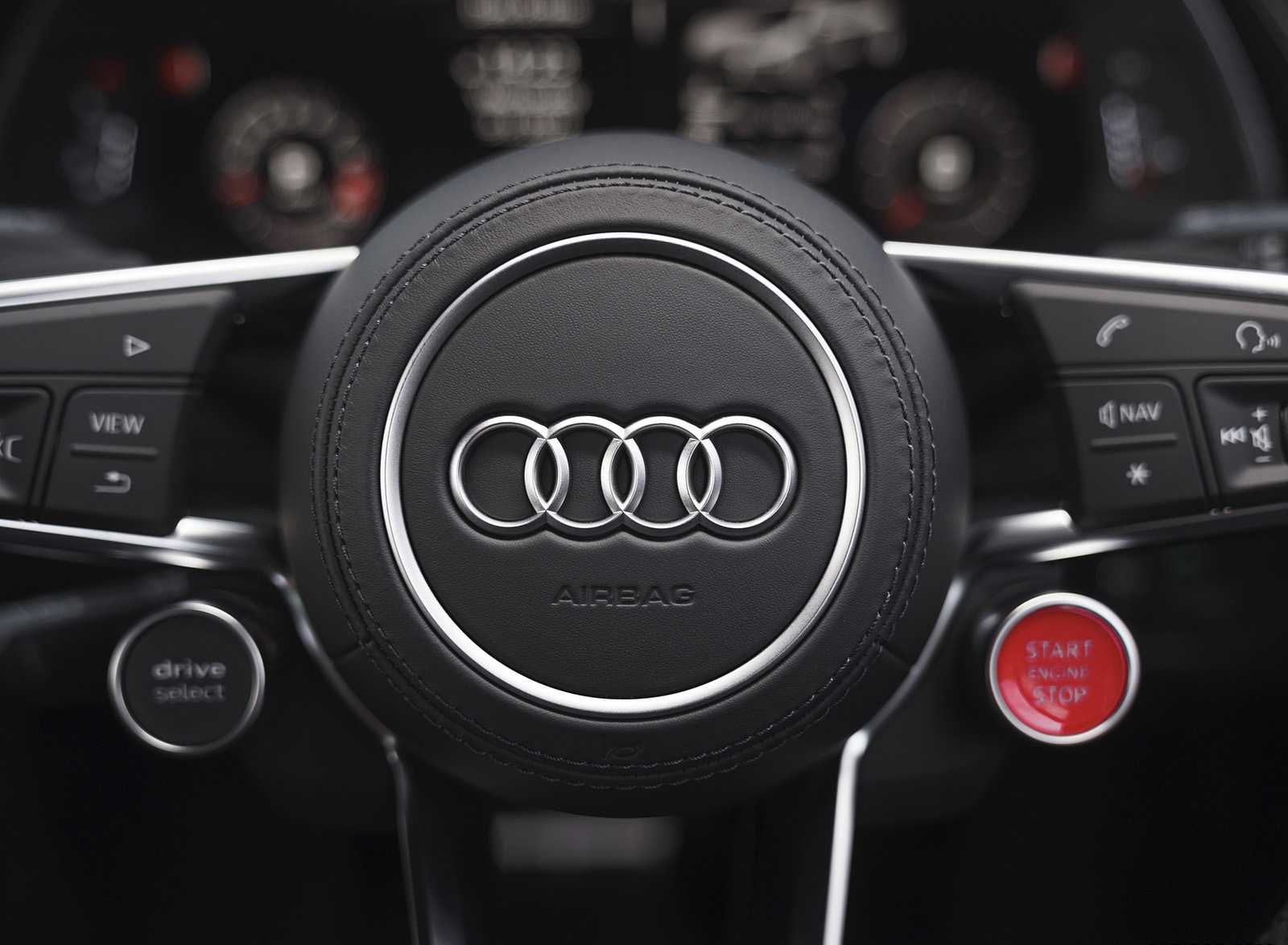 2022 Audi R8 Coupe V10 Performance RWD (UK-Spec) Interior Steering Wheel Wallpapers #134 of 163