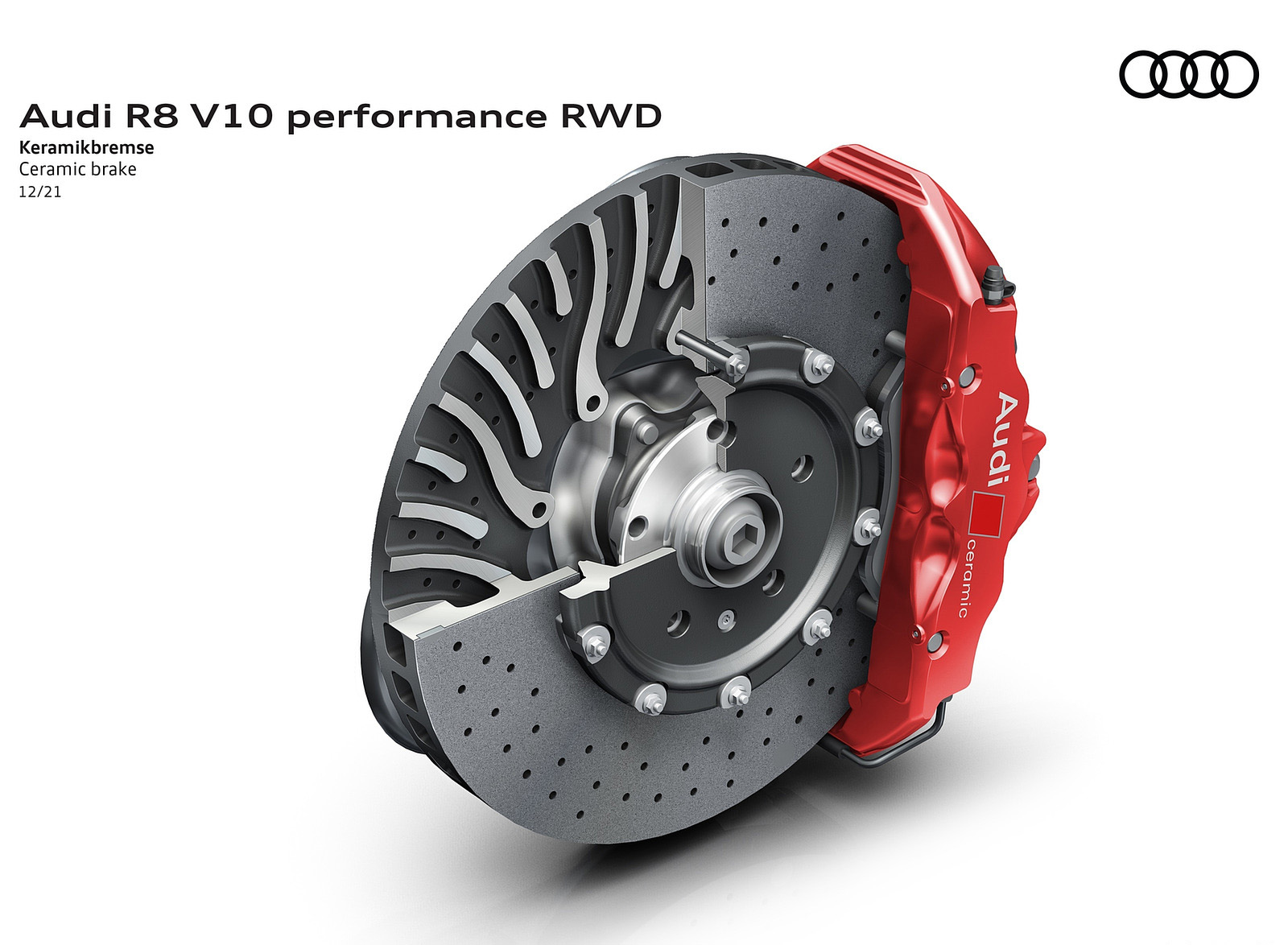 2022 Audi R8 Spyder V10 Performance RWD Brakes Wallpapers #40 of 40