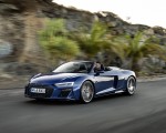 2022 Audi R8 Spyder V10 Performance RWD (Color: Ascari Blue Metallic) Front Three-Quarter Wallpapers 150x120 (23)