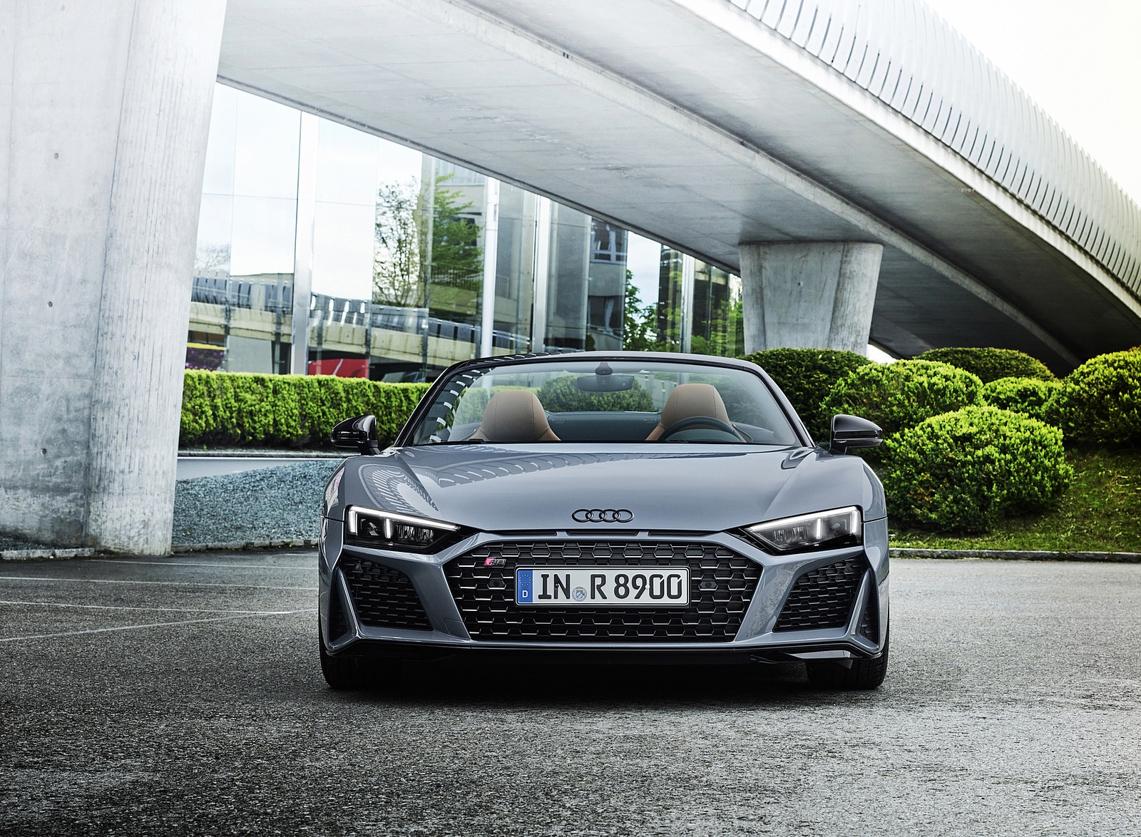 2022 Audi R8 Spyder V10 Performance RWD (Color: Kamero Grey) Front Wallpapers #5 of 40