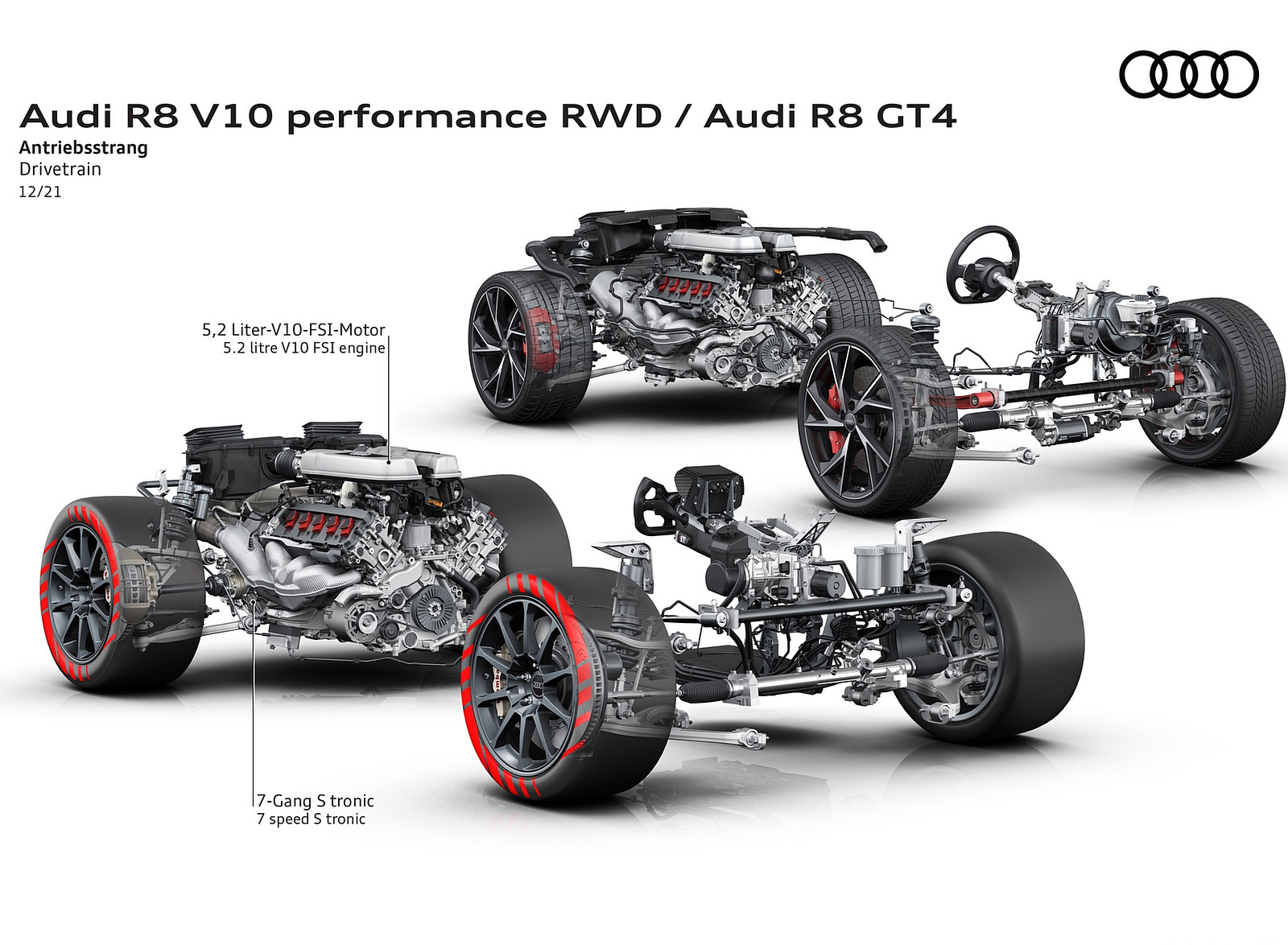 2022 Audi R8 Spyder V10 Performance RWD Drivetrain Wallpapers #38 of 40