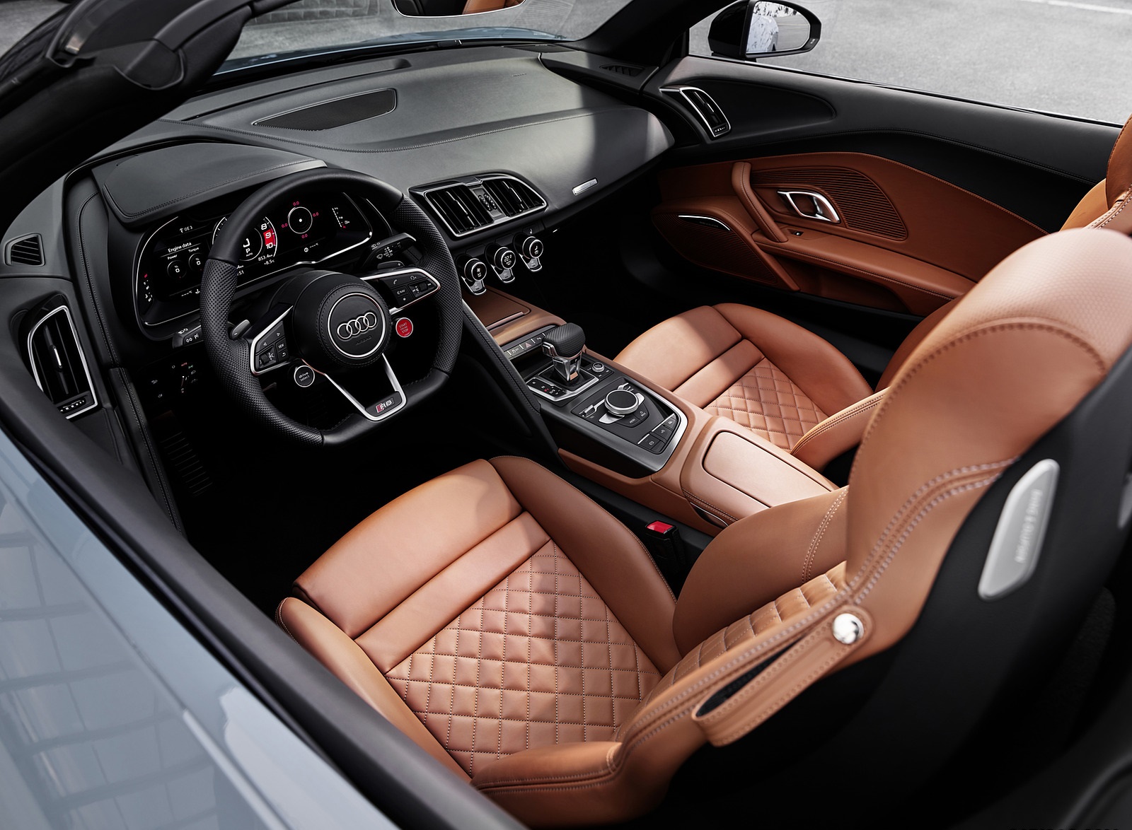 2022 Audi R8 Spyder V10 Performance RWD Interior Wallpapers (9)