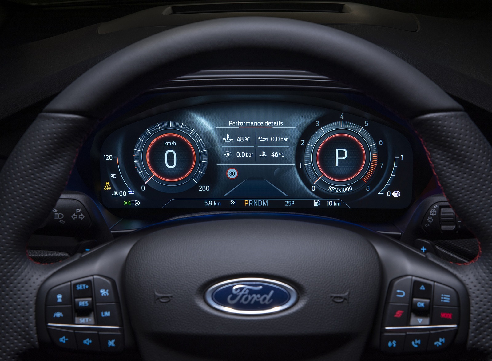 2022 Ford Focus ST Digital Instrument Cluster Wallpapers #17 of 21