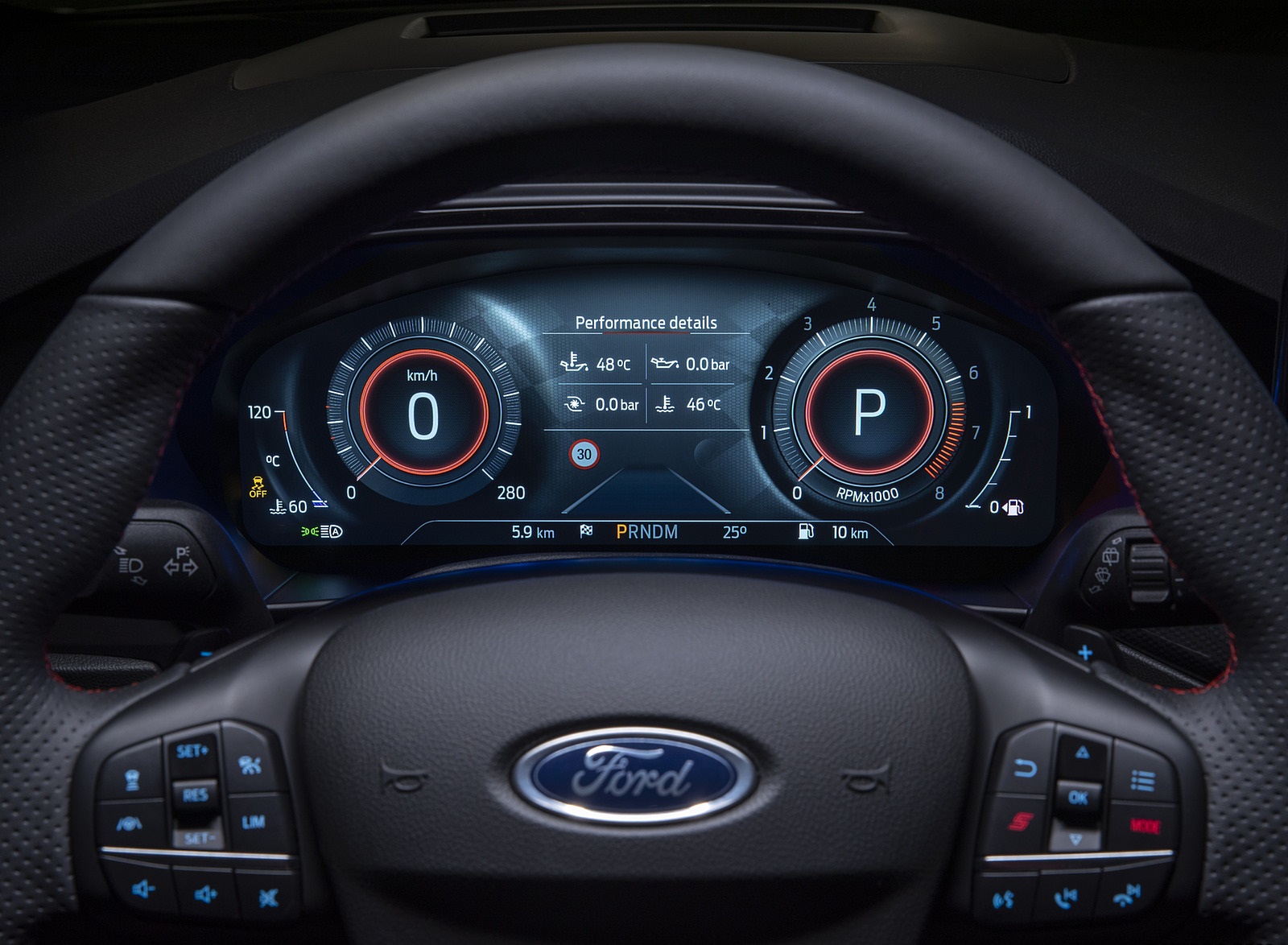 2022 Ford Focus ST Digital Instrument Cluster Wallpapers #16 of 21