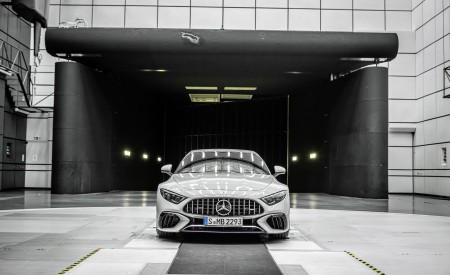 2022 Mercedes-AMG SL 55 4MATIC+ (Color: Alpine Grey Uni) Aerodynamics Wallpapers 450x275 (53)