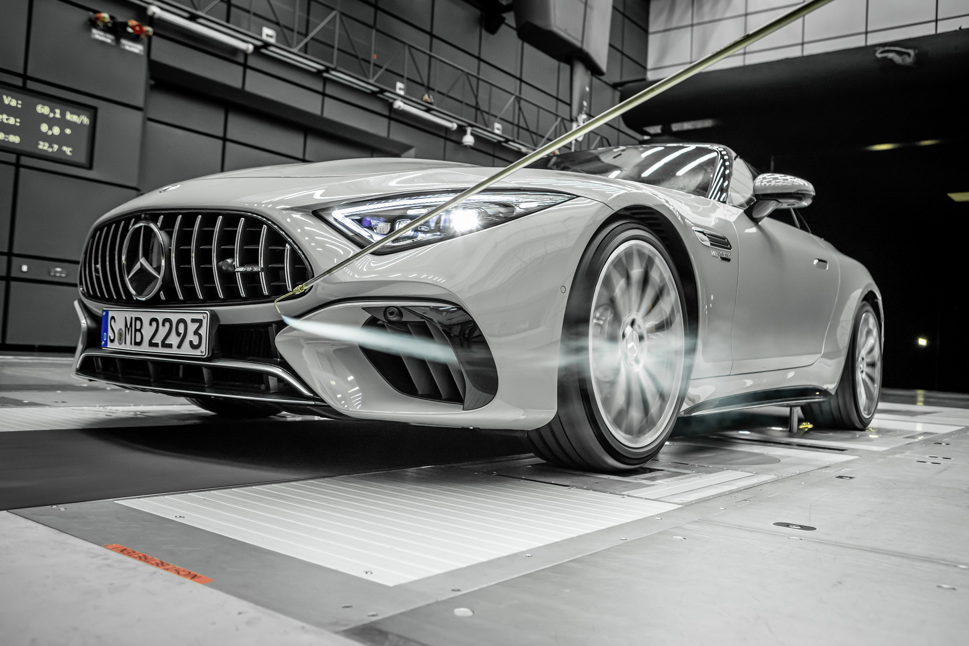 2022 Mercedes-AMG SL 55 4MATIC+ (Color: Alpine Grey Uni) Aerodynamics Wallpapers #55 of 66