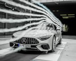 2022 Mercedes-AMG SL 55 4MATIC+ (Color: Alpine Grey Uni) Aerodynamics Wallpapers 150x120