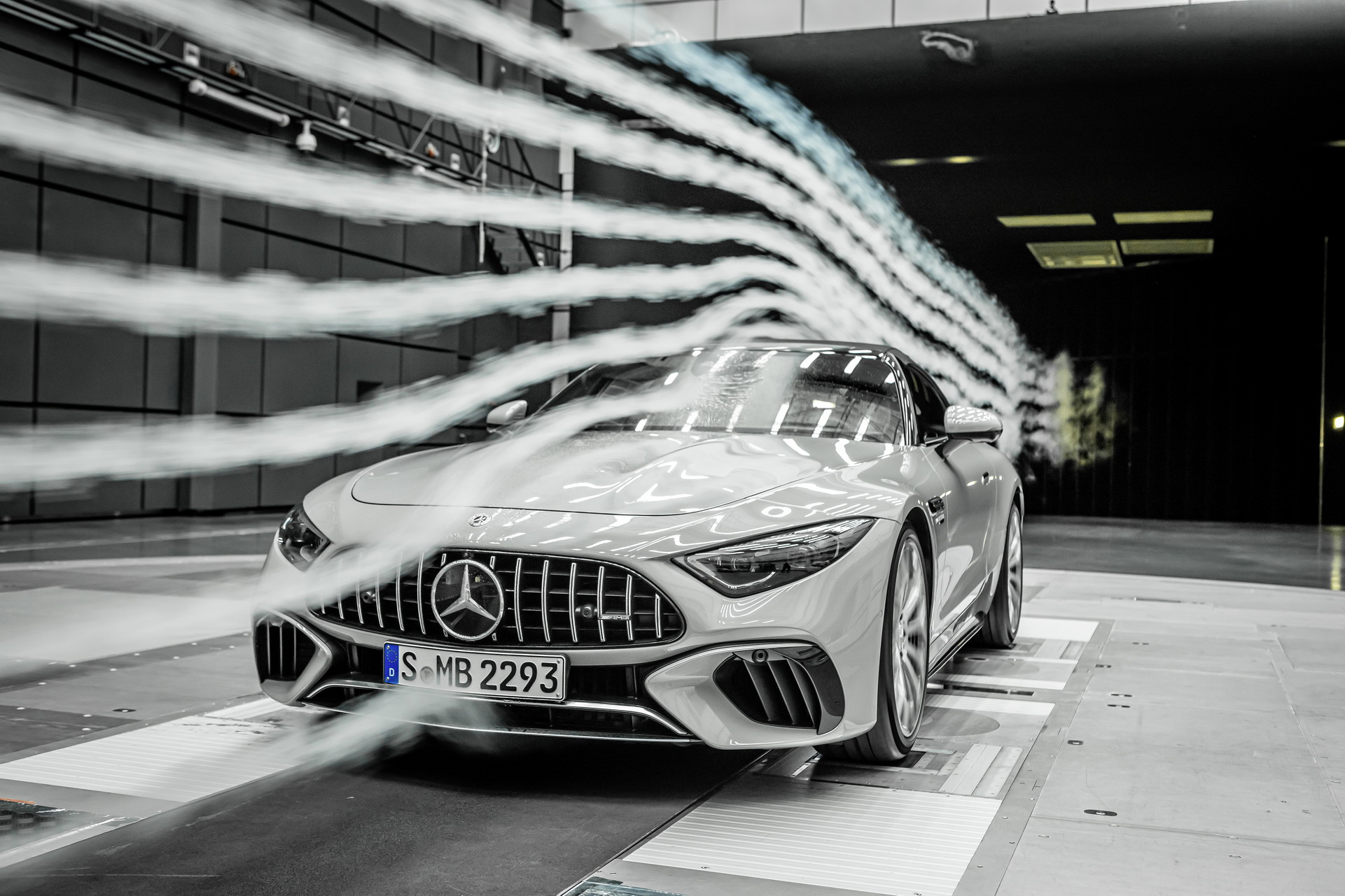 2022 Mercedes-AMG SL 55 4MATIC+ (Color: Alpine Grey Uni) Aerodynamics Wallpapers #57 of 66