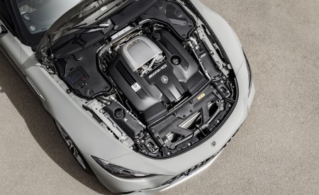 2022 Mercedes-AMG SL 55 4MATIC+ (Color: Alpine Grey Uni) Engine Wallpapers 450x275 (45)