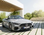 2022 Mercedes-AMG SL 55 4MATIC+ (Color: Alpine Grey Uni) Front Three-Quarter Wallpapers 150x120