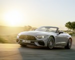 2022 Mercedes-AMG SL 55 4MATIC+ (Color: Alpine Grey Uni) Front Three-Quarter Wallpapers 150x120