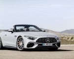 2022 Mercedes-AMG SL 55 4MATIC+ (Color: Alpine Grey Uni) Front Three-Quarter Wallpapers 150x120 (34)