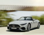 2022 Mercedes-AMG SL 55 4MATIC+ (Color: Alpine Grey Uni) Front Three-Quarter Wallpapers 150x120