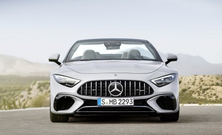 2022 Mercedes-AMG SL 55 4MATIC+ (Color: Alpine Grey Uni) Front Wallpapers 450x275 (35)