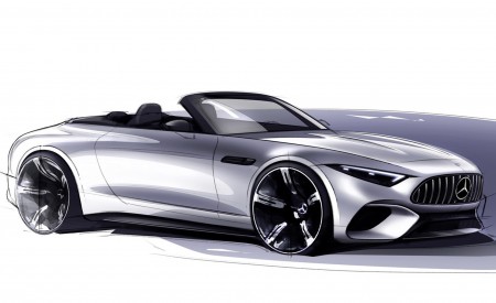 2022 Mercedes-AMG SL 55 4Matic+ Design Sketch Wallpapers 450x275 (63)