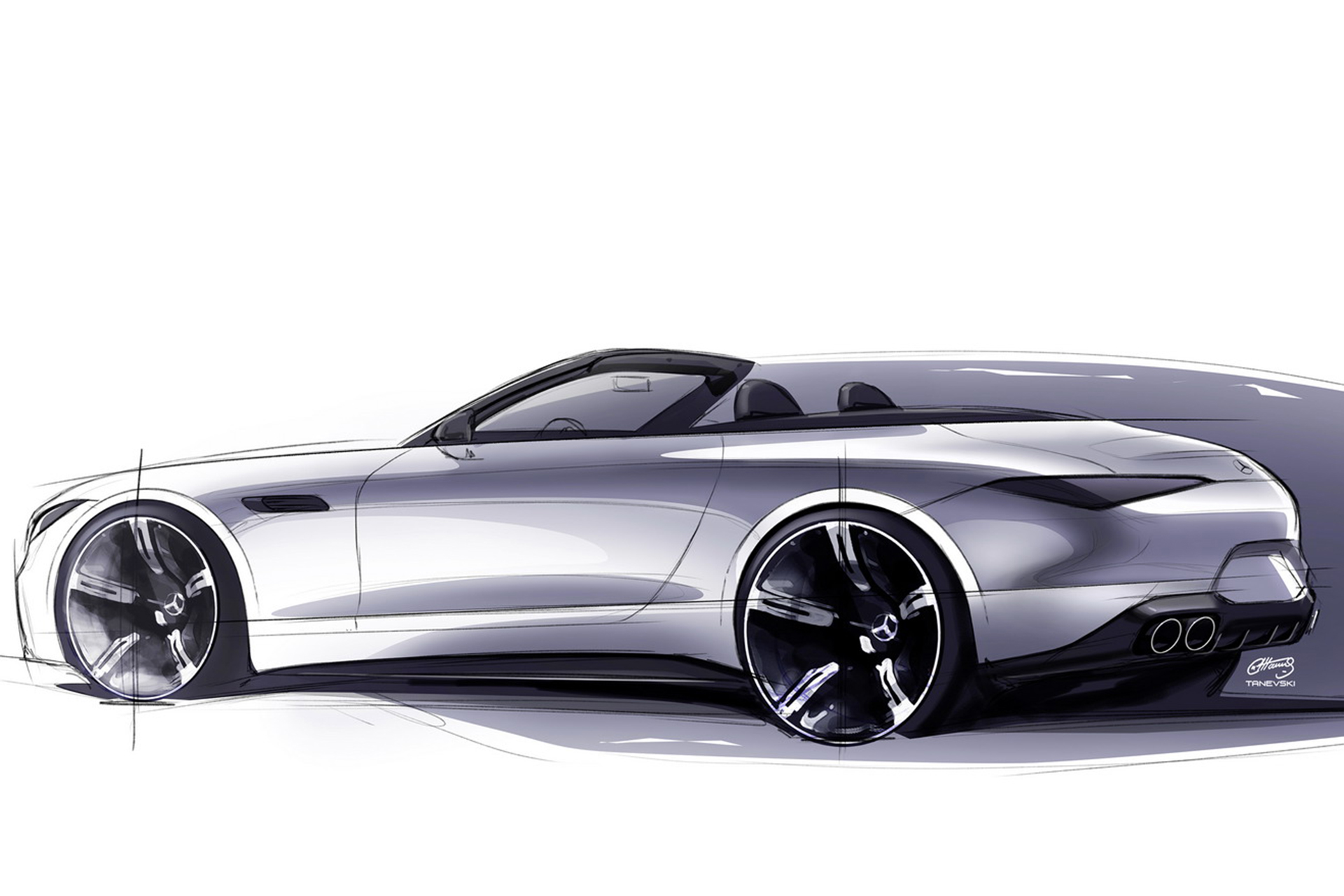 2022 Mercedes-AMG SL 55 4Matic+ Design Sketch Wallpapers  #64 of 66