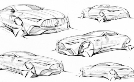 2022 Mercedes-AMG SL 55 4Matic+ Design Sketch Wallpapers 450x275 (66)
