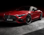 2022 Mercedes-AMG SL 63 4MATIC+ (Color: Patagonia Red Metallic) Front Three-Quarter Wallpapers 150x120