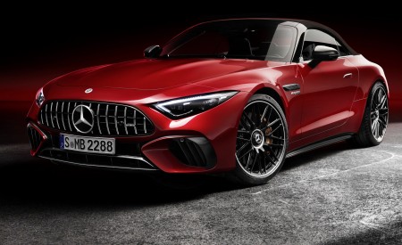 2022 Mercedes-AMG SL 63 4MATIC+ (Color: Patagonia Red Metallic) Front Three-Quarter Wallpapers 450x275 (61)