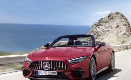 2022 Mercedes-AMG SL 63 4MATIC+ (Color: Patagonia Red Metallic) Front Wallpapers 450x275 (9)