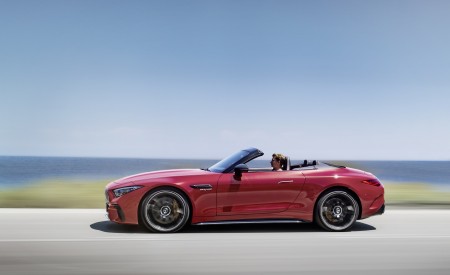 2022 Mercedes-AMG SL 63 4MATIC+ (Color: Patagonia Red Metallic) Side Wallpapers 450x275 (6)