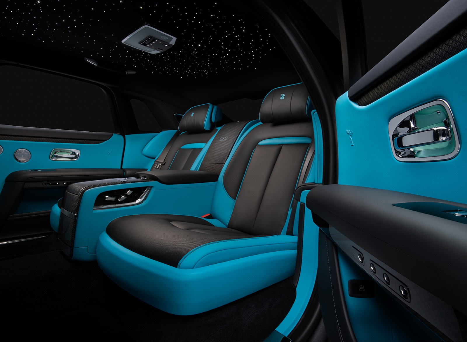 2022 Rolls-Royce Ghost Black Badge Interior Rear Seats Wallpapers #59 of 62