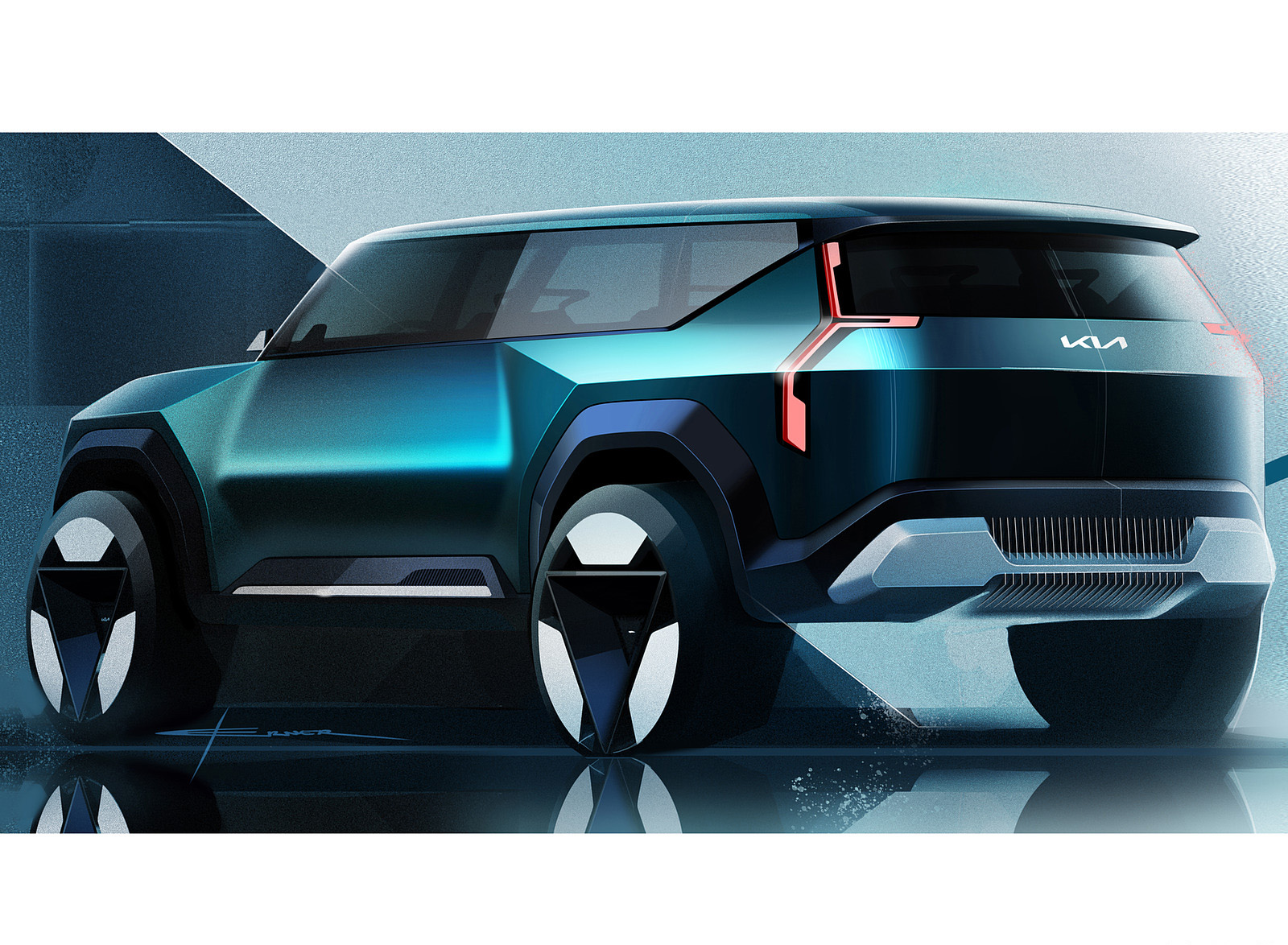 2021 Kia EV9 Concept Design Sketch Wallpapers #46 of 58