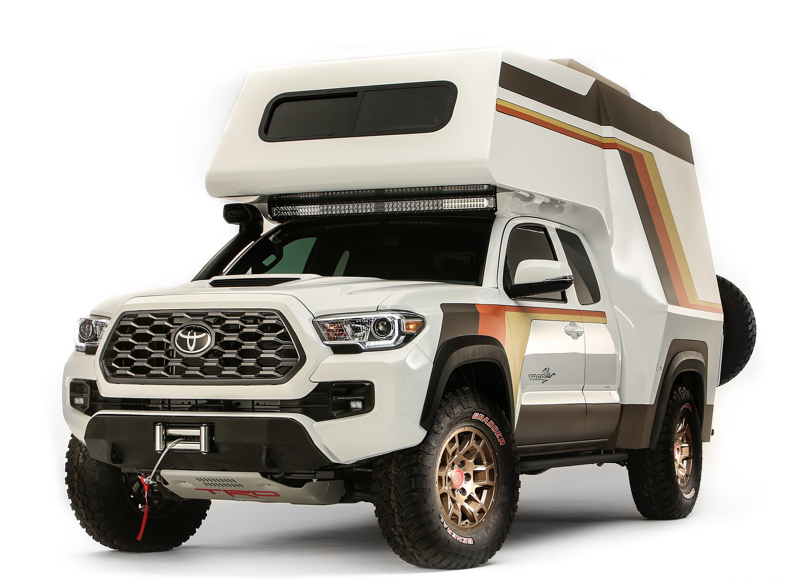2021 Toyota Tacoma TacoZilla Camper Concept Front Three-Quarter Wallpapers (1)