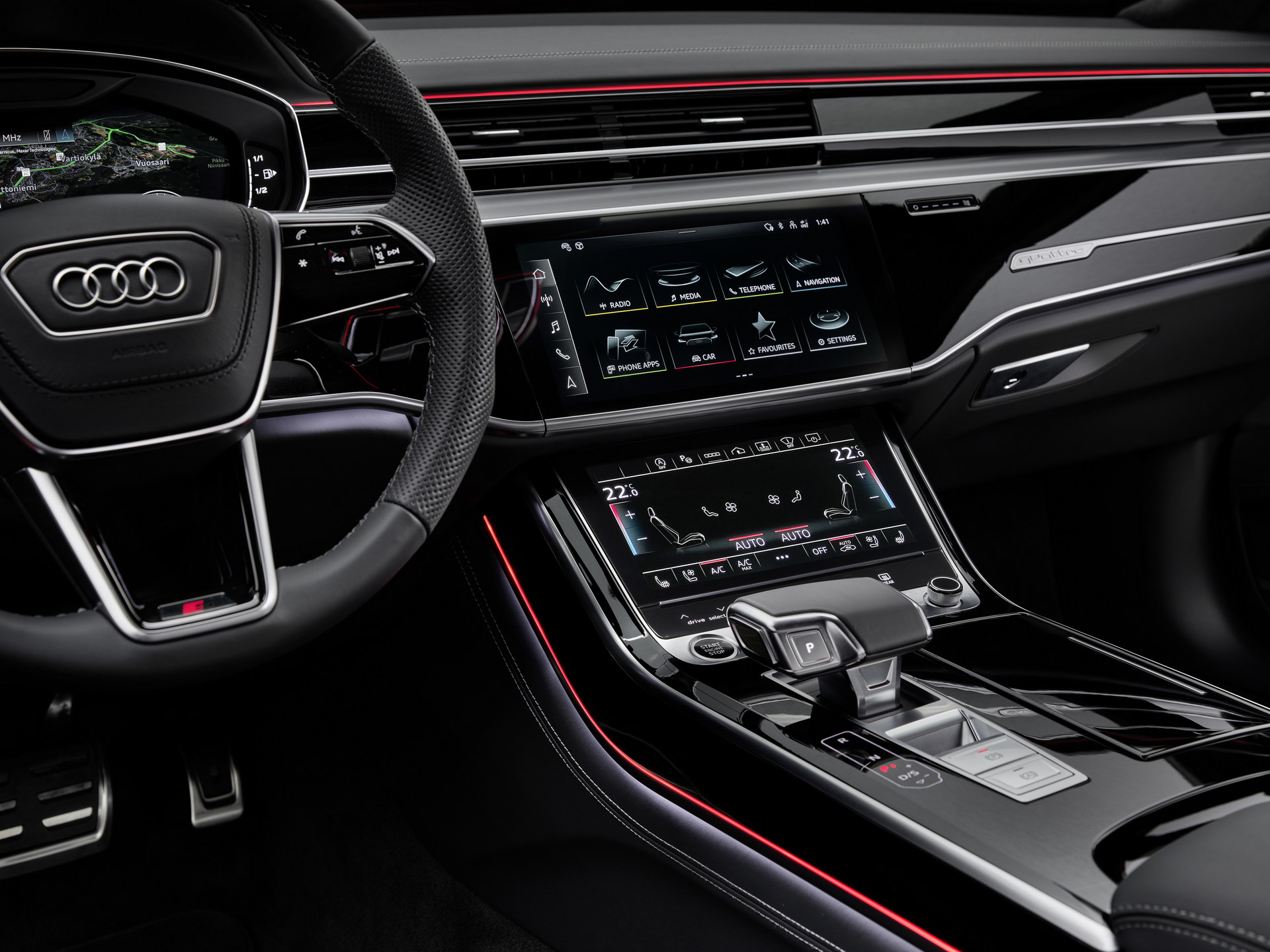 2022 Audi A8 Central Console Wallpapers #57 of 64