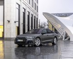 2022 Audi A8 (Color: Daytona Grey Matt Effect) Front Three-Quarter Wallpapers 150x120