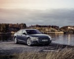 2022 Audi A8 (Color: Daytona Grey Matt Effect) Front Three-Quarter Wallpapers 150x120