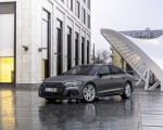 2022 Audi A8 (Color: Daytona Grey Matt Effect) Front Three-Quarter Wallpapers 150x120