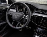 2022 Audi A8 (Color: Daytona Grey Matt Effect) Interior Steering Wheel Wallpapers 150x120