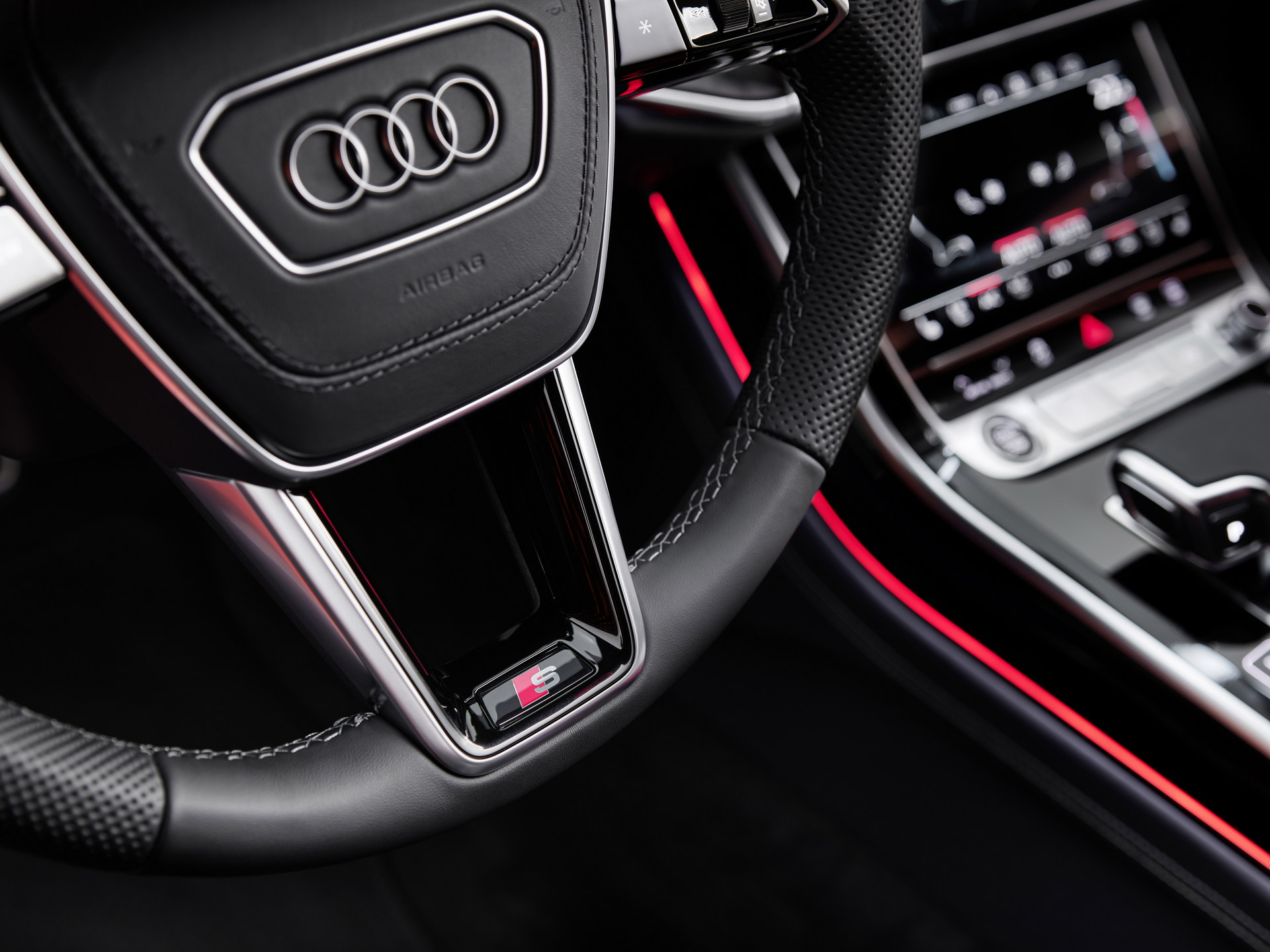 2022 Audi A8 Interior Steering Wheel Wallpapers #60 of 64