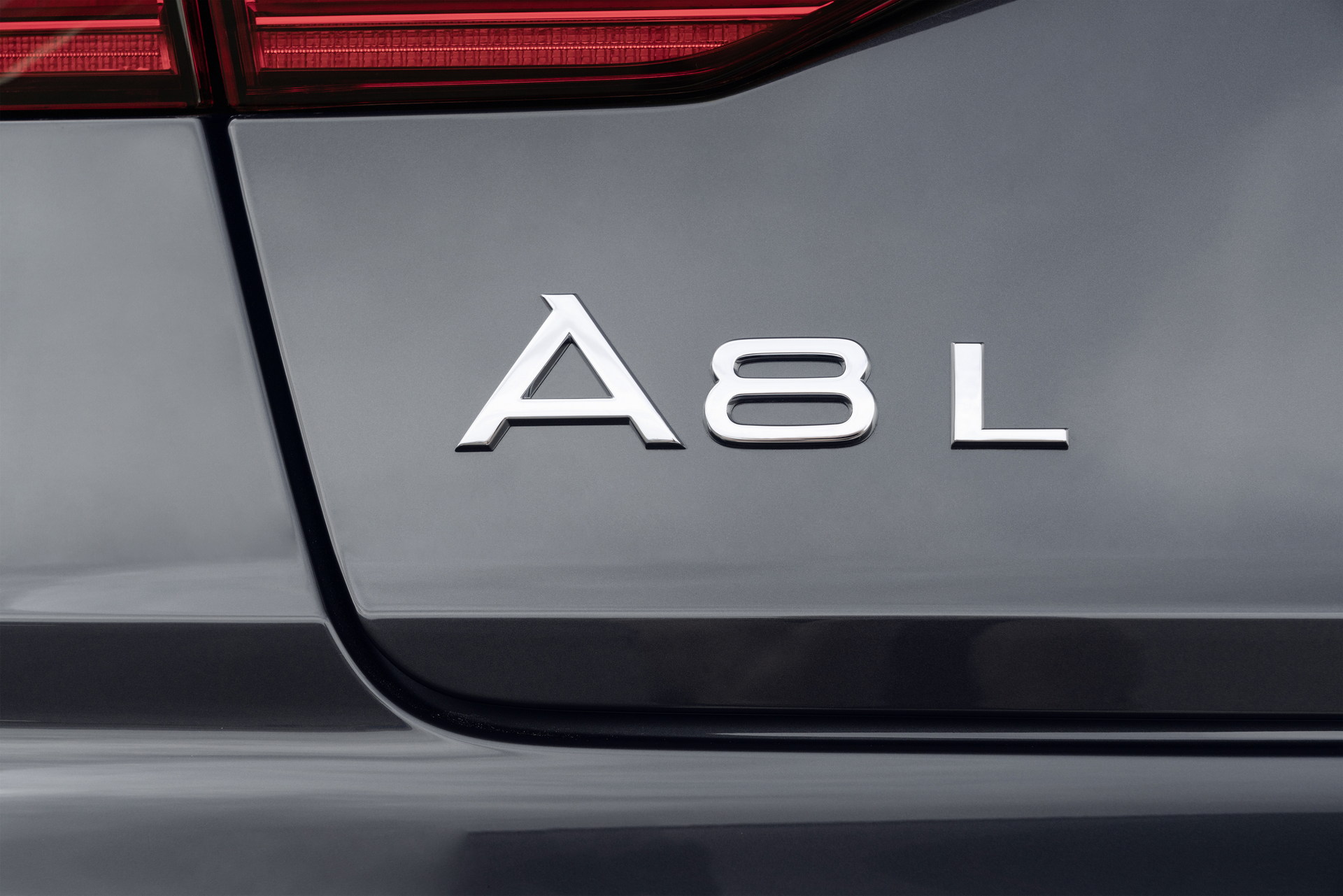 2022 Audi A8 L (Color: Manhattan Grey) Badge Wallpapers #60 of 91