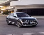 2022 Audi A8 L (Color: Manhattan Grey) Front Three-Quarter Wallpapers 150x120 (5)
