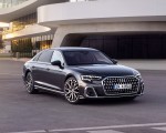 2022 Audi A8 L (Color: Manhattan Grey) Front Three-Quarter Wallpapers 150x120