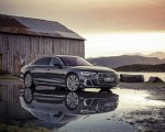 2022 Audi A8 L (Color: Manhattan Grey) Front Three-Quarter Wallpapers  150x120