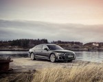 2022 Audi A8 L (Color: Manhattan Grey) Front Three-Quarter Wallpapers 150x120