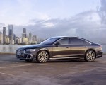 2022 Audi A8 L (Color: Manhattan Grey) Front Three-Quarter Wallpapers 150x120