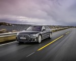 2022 Audi A8 L (Color: Manhattan Grey) Front Three-Quarter Wallpapers 150x120 (12)