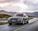 2022 Audi A8 L (Color: Manhattan Grey) Front Wallpapers 150x120