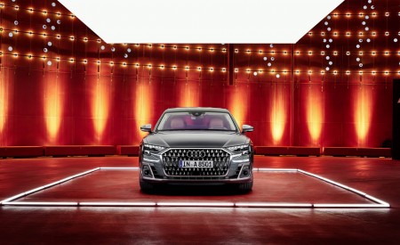 2022 Audi A8 L (Color: Manhattan Grey) Front Wallpapers 450x275 (71)