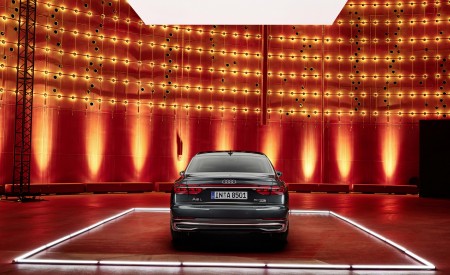 2022 Audi A8 L (Color: Manhattan Grey) Rear Wallpapers 450x275 (74)