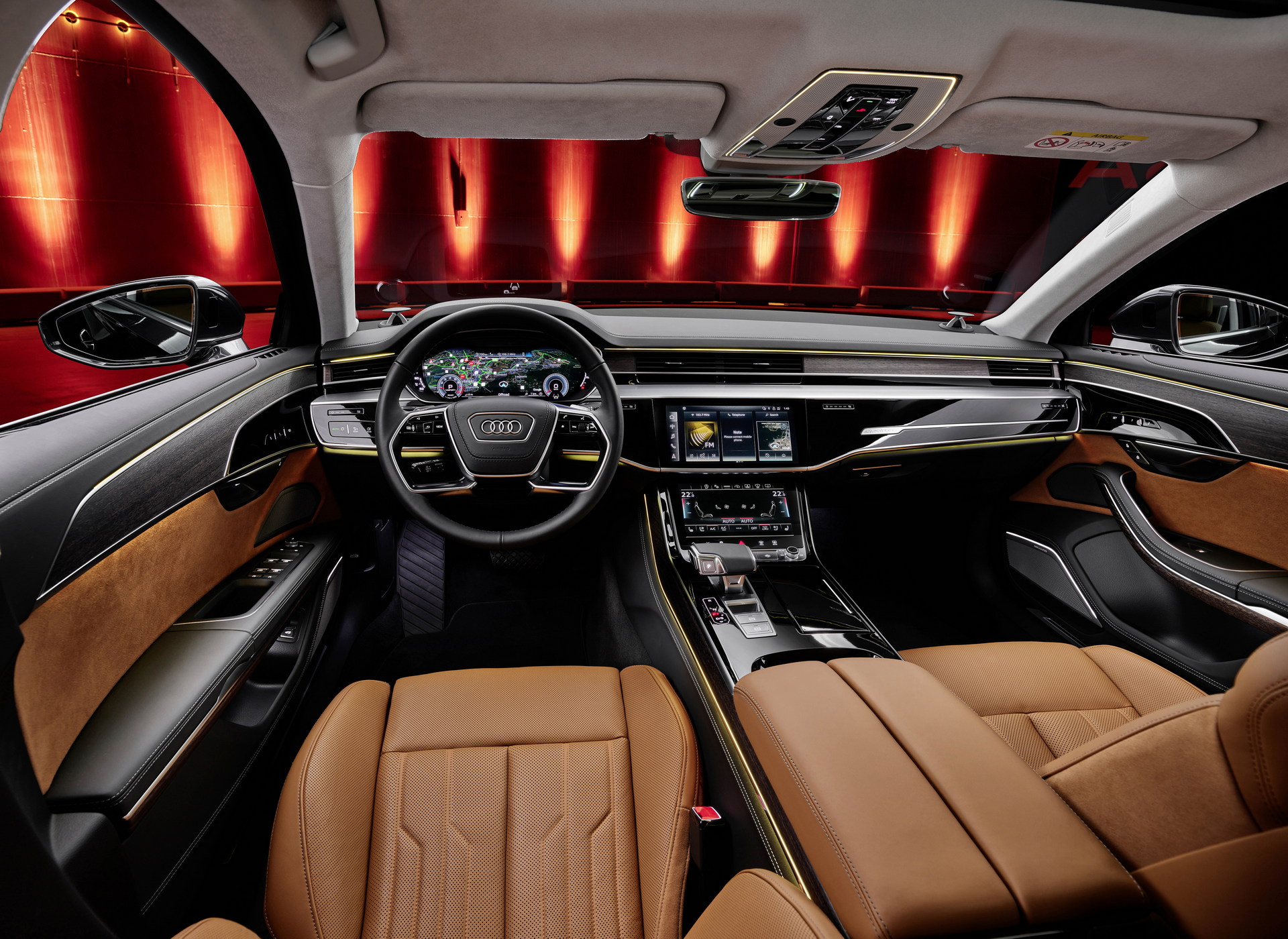 2022 Audi A8 L Interior Cockpit Wallpapers #81 of 91