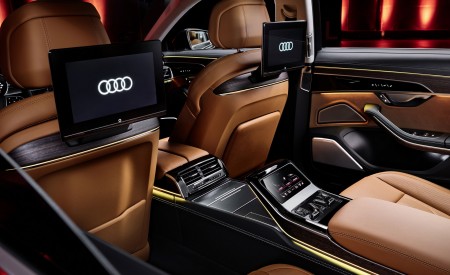 2022 Audi A8 L Interior Rear Seat Entertainment System Wallpapers 450x275 (82)