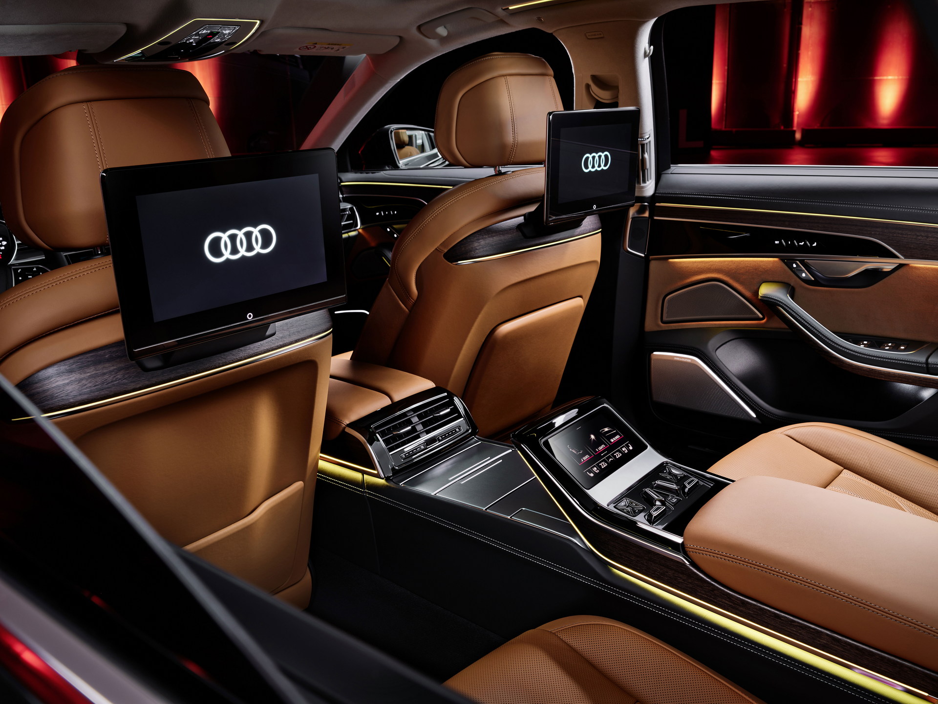 2022 Audi A8 L Interior Rear Seat Entertainment System Wallpapers #82 of 91