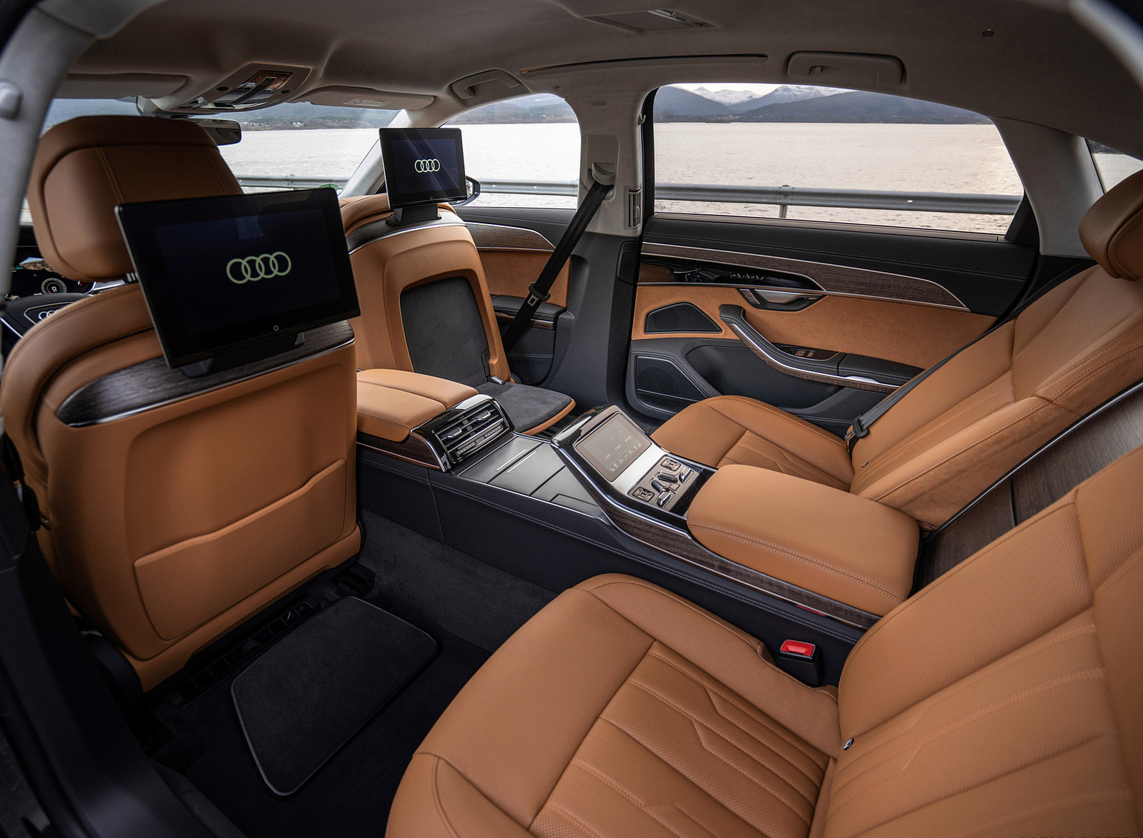2022 Audi A8 L Interior Rear Seats Wallpapers #65 of 91