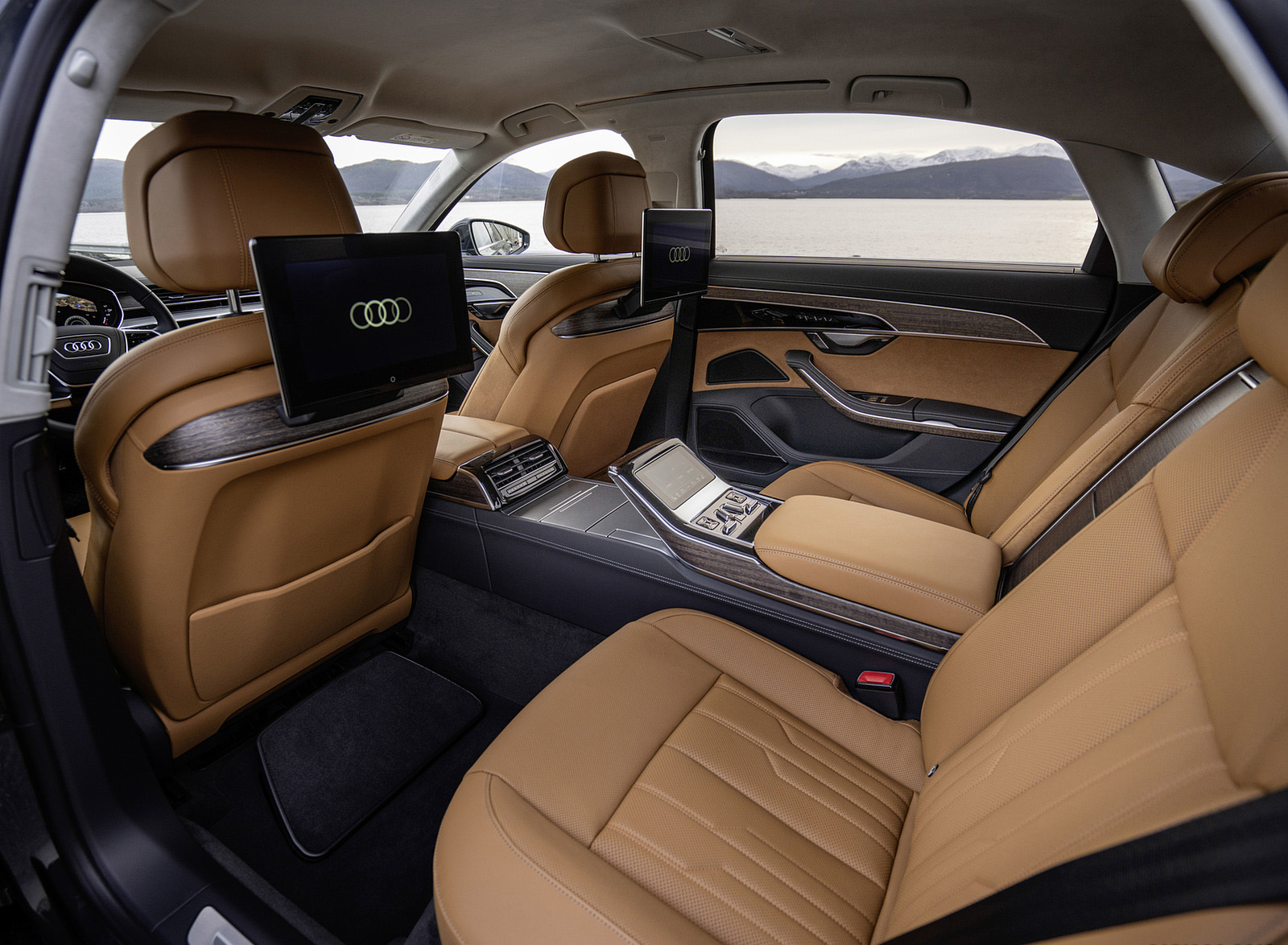 2022 Audi A8 L Interior Rear Seats Wallpapers #66 of 91