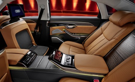2022 Audi A8 L Interior Rear Seats Wallpapers 450x275 (83)